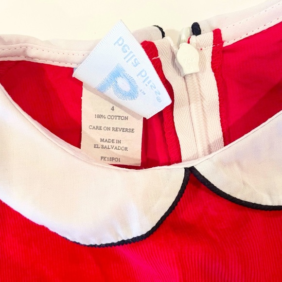 Bella Bliss 4T red corduroy collared dress - Picture 4 of 7